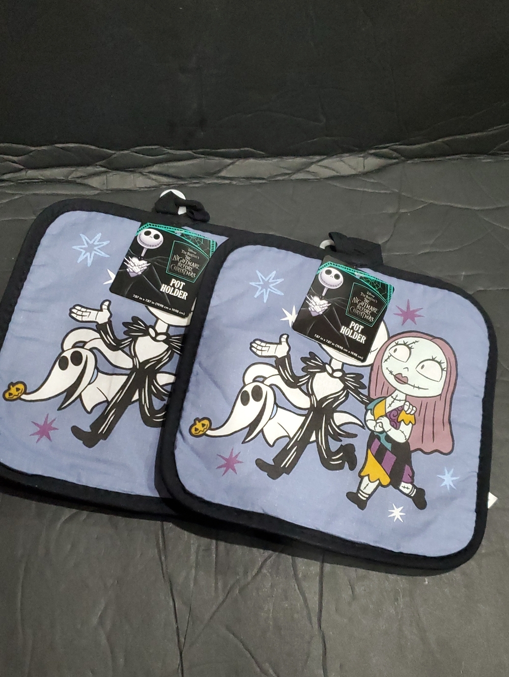 Disney’s Tim Burton's Nightmare Before Christmas 2pack jack & sally pot holders